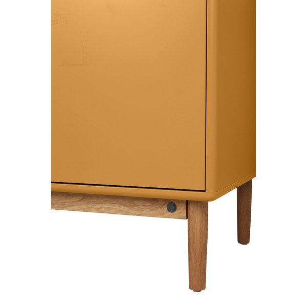 Gorčično rumena stenska omarica z umivalnikom brez pipe 80x62 cm Color Bath – Tom Tailor-image-1