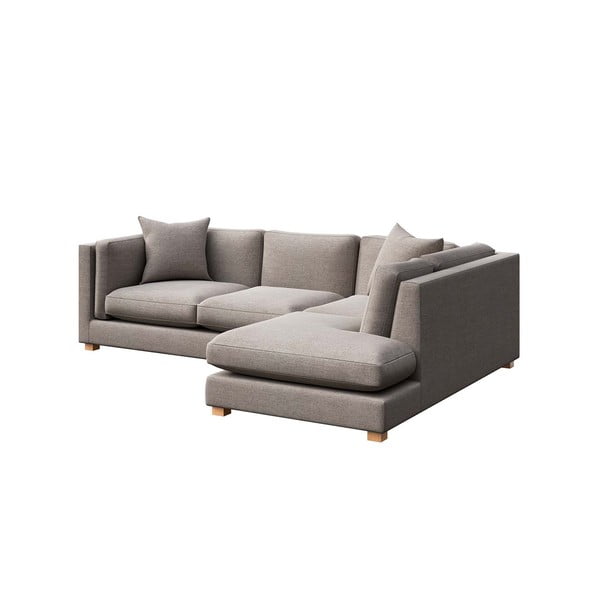 Svetlo siva kotna sedežna garnitura (z desnim kotom) Pomo – Ame Yens-image-2