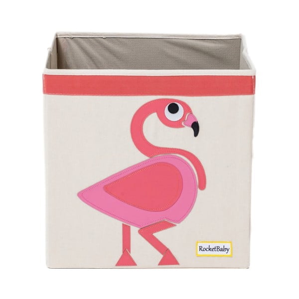 Otroška tekstilna škatla za shranjevanje Mingo the Flamingo - Rocket Baby 