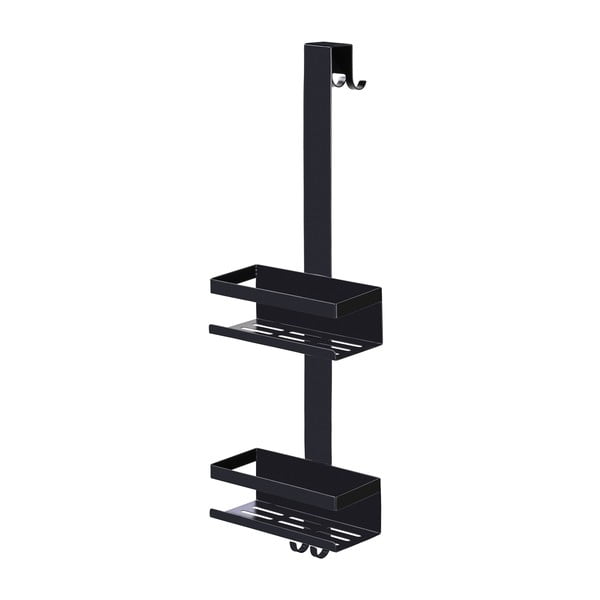 Črna viseča kopalniška polica iz nerjavečega jekla Bribano – Wenko