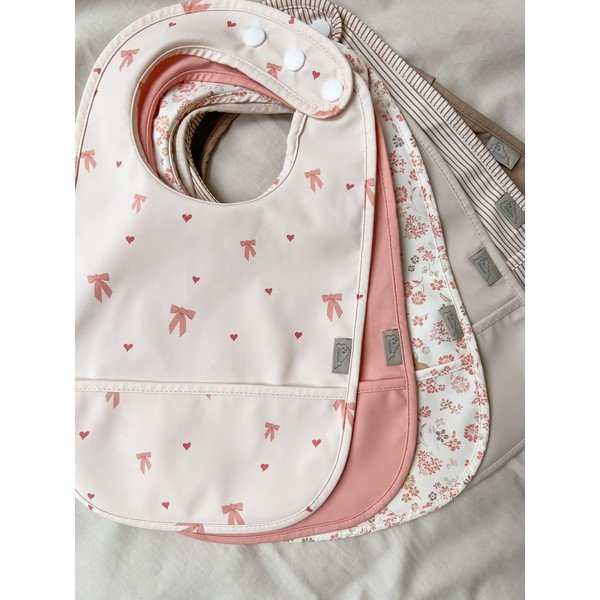 Bež slinčki v kompletu 2 ks Classic Stripes Camel – Cam Cam Copenhagen-image-1