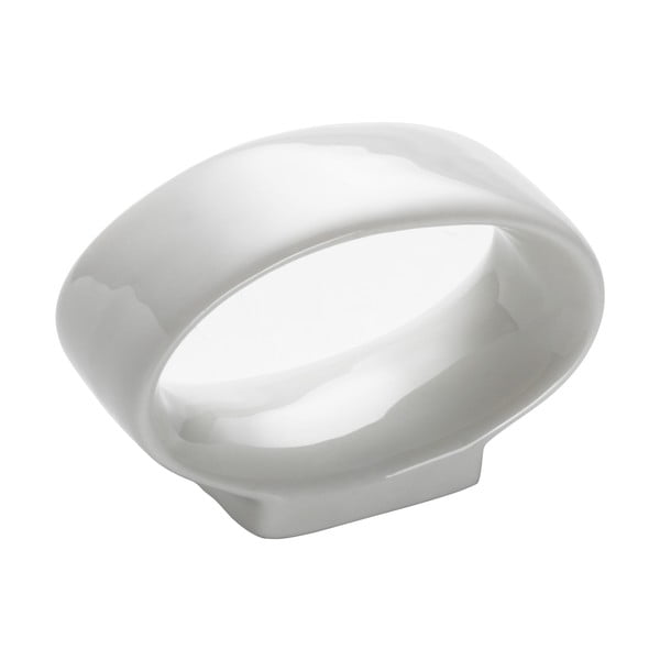 Bel porcelanast prstan za prtičke Maxwell & Williams Basic