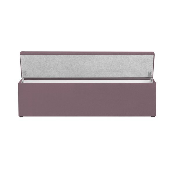Sivkasto vijoličen otoman Mazzini Sofas Ancona, 200 x 46 cm-image-2