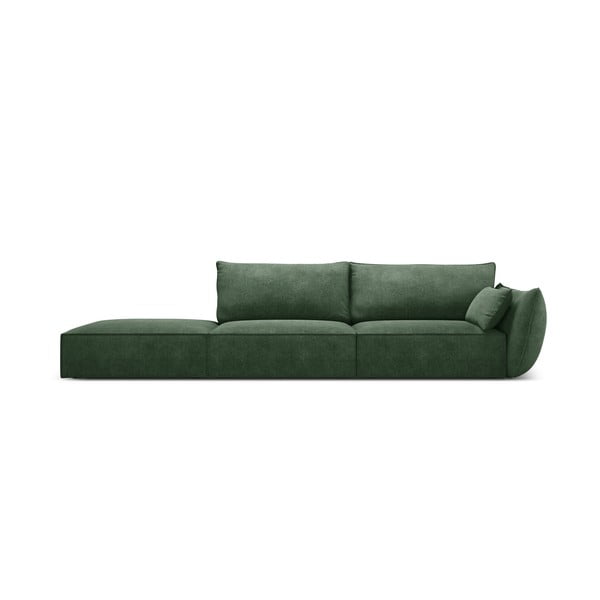 Temno zelen kotni kavč Vanda - Mazzini Sofas
