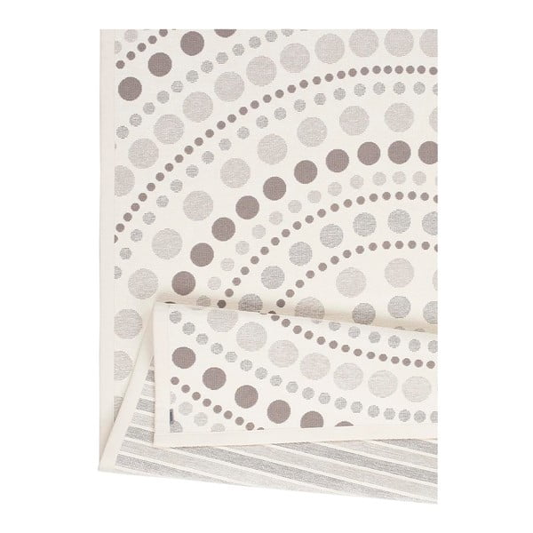 Bela in siva dvostranska preproga Narma Oola, 70 x 140 cm-image-4