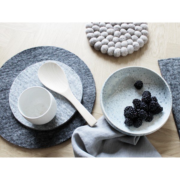 Antracino siv podstavek iz volnenega filca Wooldot Felt Coaster, ⌀ 30 cm-image-2
