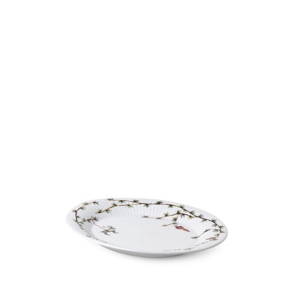 Bel porcelanast servirni krožnik z božičnim motivom 27x34 cm Hammershøi – Kähler Design