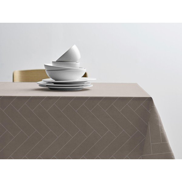 Namizni prt iz damasta 140x320 cm Tiles Damask – Södahl