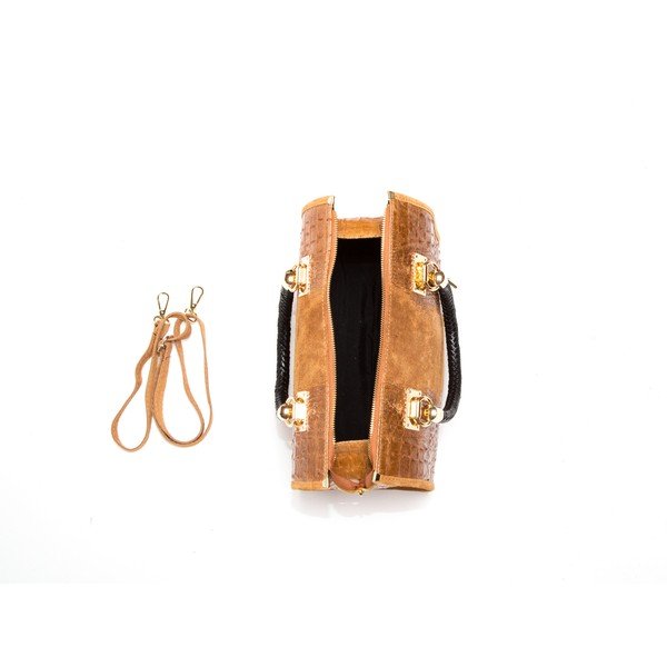 Usnjena torbica Isabella Rhea 822 Cognac-image-1