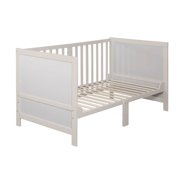 Siva otroška posteljica z nastavljivo višino 70x140 cm Easy Sleep – Roba-image-4