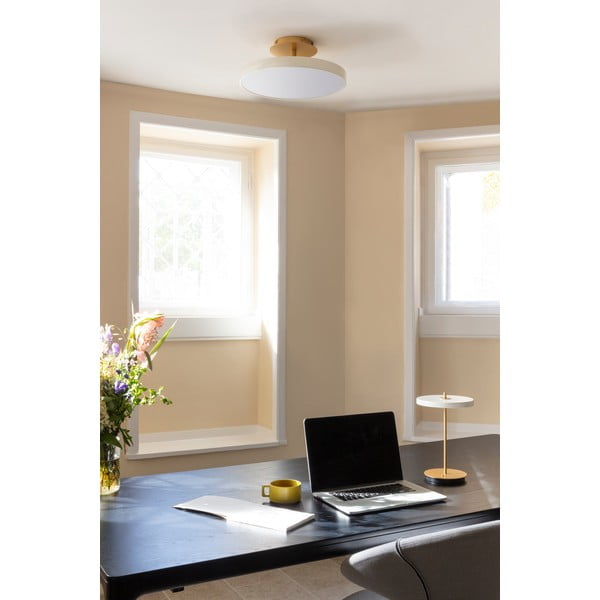 Bela LED stropna svetilka s kovinskim senčnikom ø 43 cm Asteria Up – UMAGE-image-1