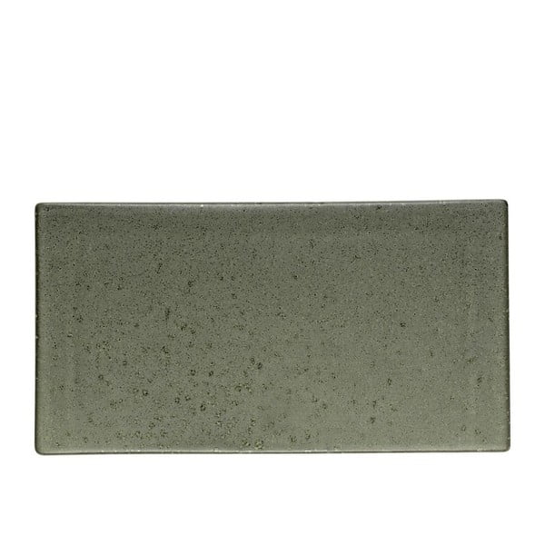 Zeleno-siv kamnit servirni pladenj Bitz Mensa, dolžina 30 cm