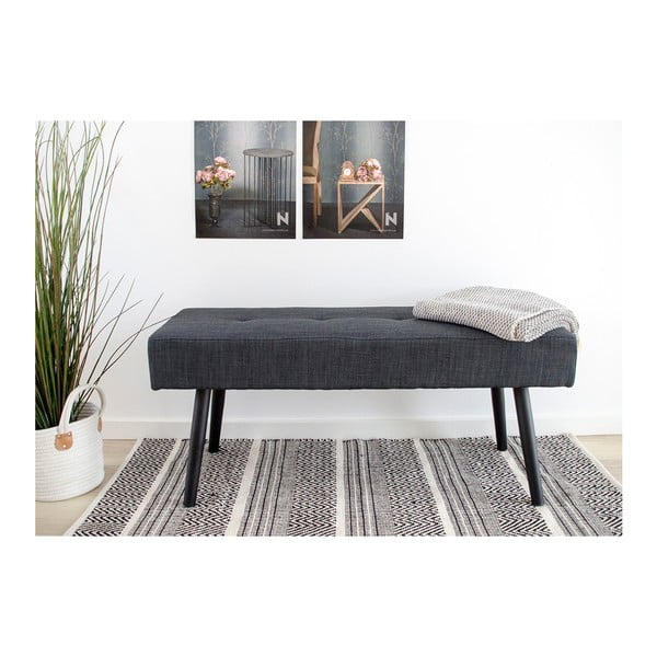 Svetlo siva klop Bonami Essentials Skiby-image-1