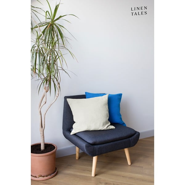 Bela platnena prevleka za okrasno blazino Linen Tales, 45 x 45 cm-image-1