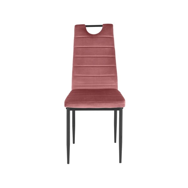 Temno rožnati žametni jedilni stoli v kompletu 2 ks Mandy – Støraa-image-1