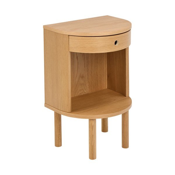 Nočna omarica v hrastovem dekorju v svetli naravni barvi Paron – Actona-image-2