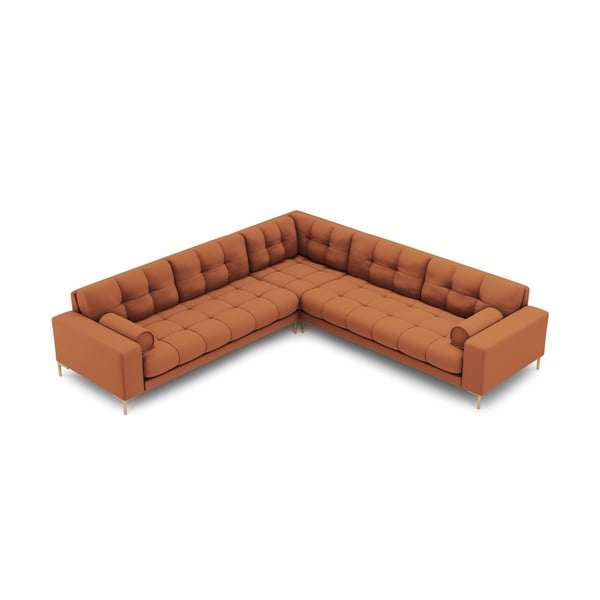 Opečnato oranžna kotna sedežna garnitura (s kotom po izbiri) Bali – Cosmopolitan Design-image-3