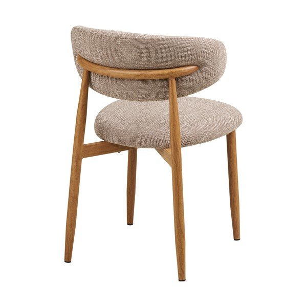 Bež/v naravni barvi oblazinjen jedilni stol Levanto – House Nordic-image-4