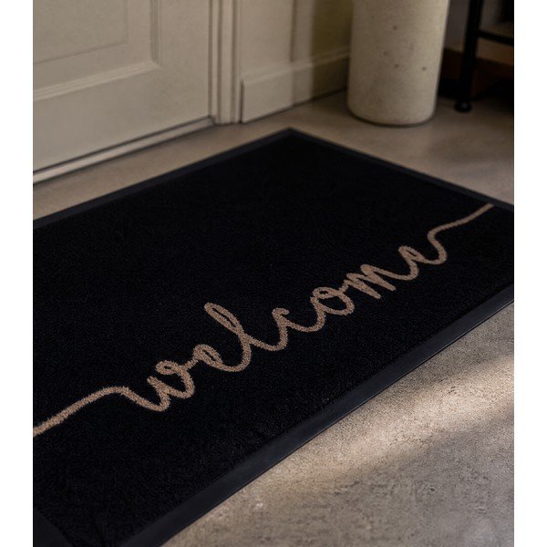 Črn predpražnik Hanse Home Cozy Welcome , 45 x 75 cm-image-3