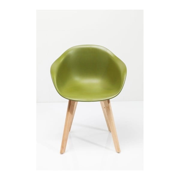 Komplet 4 zelenih stolov Kare Design Forum