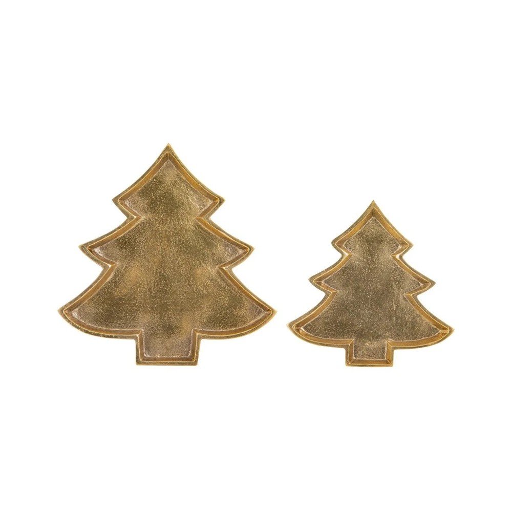 Kovinski dekorativni pladenj 24x23 cm Noelle Christmas Tree