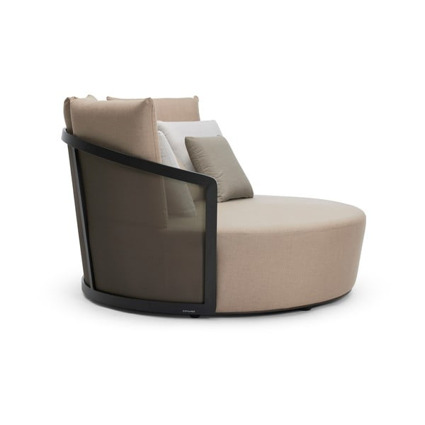 Bež oblazinjen vrtni ležalnik Cielo – Diphano-image-2