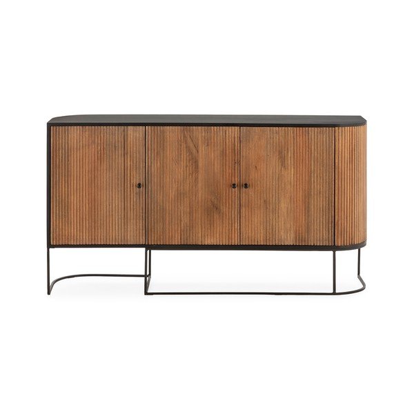 Komoda iz masivnega manga v naravni barvi 165x90x40 cm Curve – MOME-image-2