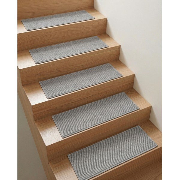 Sivi komplet preprog za stopnice 16 ks 25x65 cm Silio – Vitaus-image-1