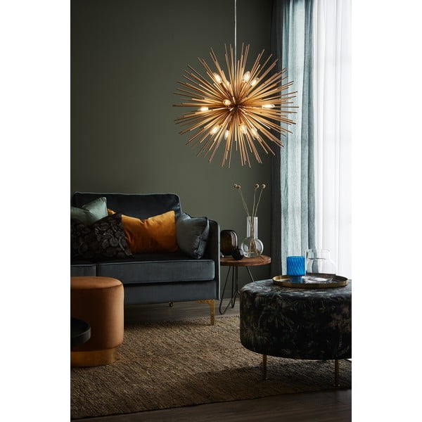 Viseča svetilka v zlati barvi s kovinskim senčnikom 72x72 cm Soleil - Markslöjd-image-1
