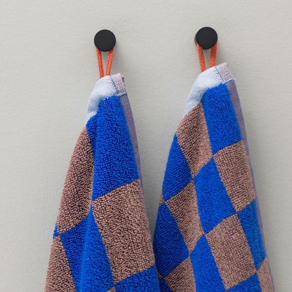 Modro-rjave brisače iz organskega bombaža v kompletu 2 kos 40x55 cm Retro - Mette Ditmer Denmark-image-1