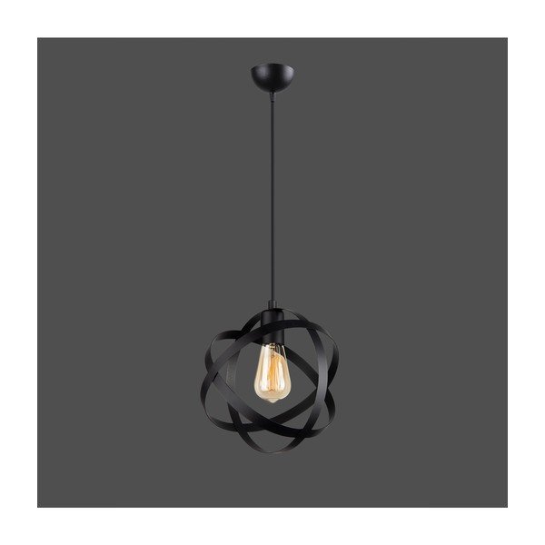 Črna kovinska viseča svetilka Lama - Squid Lighting-image-1