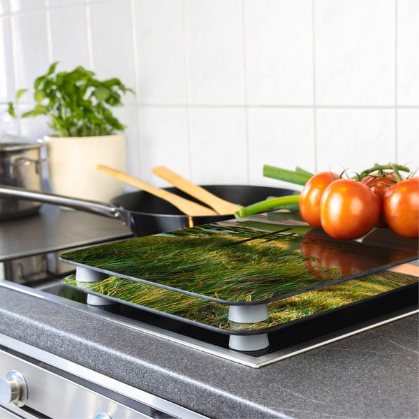 Plošča za štedilnik iz kaljenega stekla v kompletu 2 kos 52x30 cm Lighthouse - Maximex-image-1