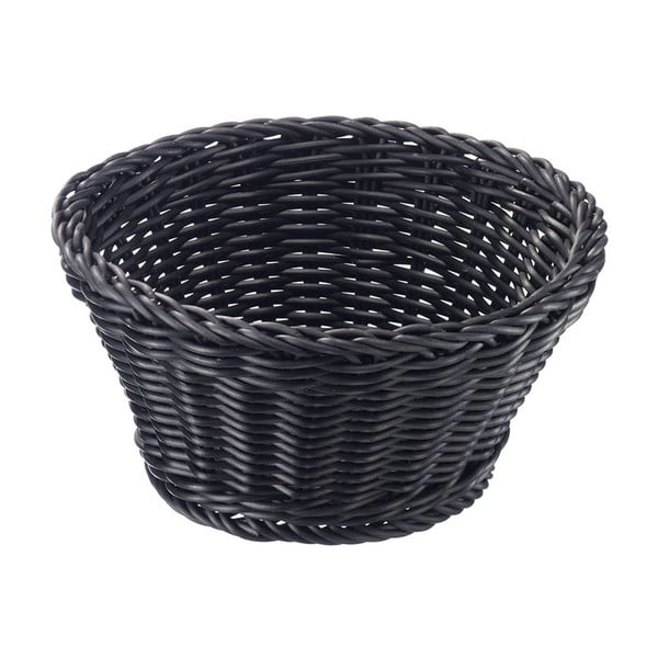 Črna košara za mizo Saleen, ø 18 cm