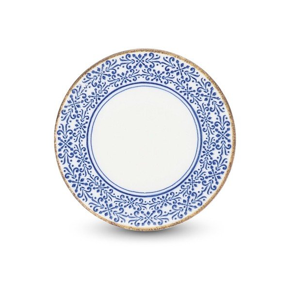 Bel/moder desertni porcelanast krožnik ø 16 cm Azul – BonBistro