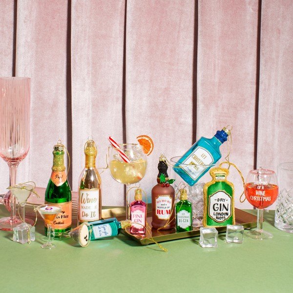 Stekleni okraski za jelko v kompletu 3 ks 15,5 cm Martini Cocktail – Sass & Belle-image-4