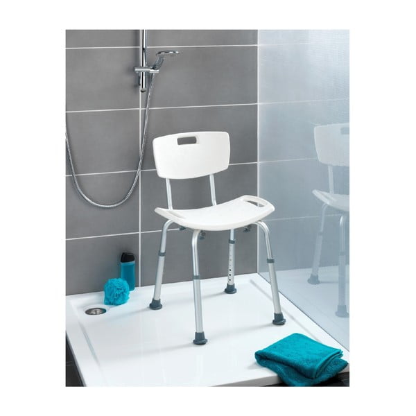 Stolček za prho z nasloni Wenko Stool With Back, 54 x 49 cm-image-4