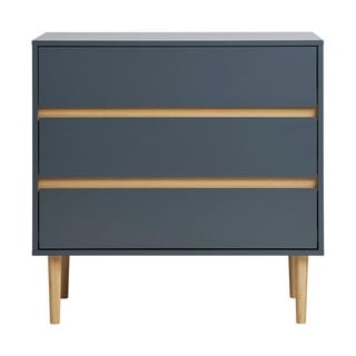 Temno siva nizka komoda 80x80 cm Bisley – House Nordic