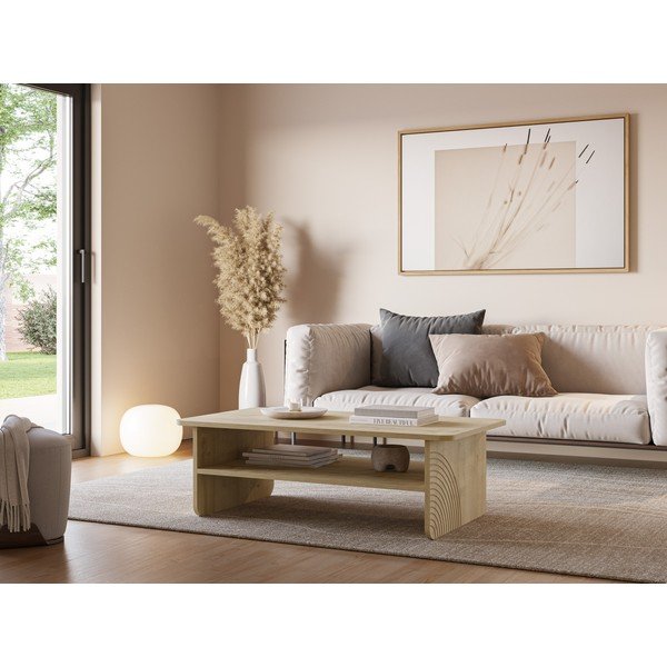 Mizica z mizno ploščo v hrastovem dekorju v naravni barvi 60x110 cm Daira – Marckeric-image-1