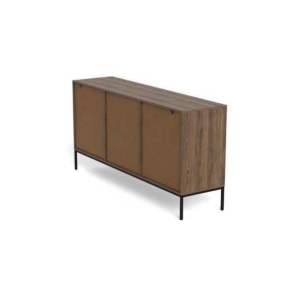 Komoda v hrastovem dekorju v temni naravni barvi 158x80x40 cm Palmdale – Actona-image-4