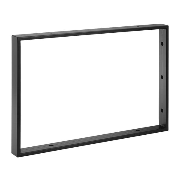 Črna jeklena podpora za pult 49x4 cm – Sapho