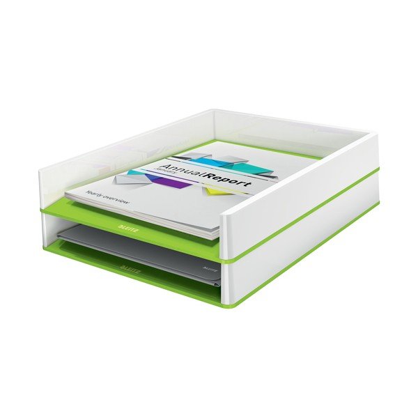Belo-zelen namizni predalnik Leitz WOW-image-2