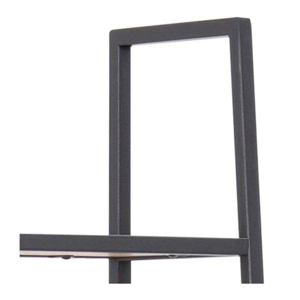 Črn regal v hrastovem dekorju 77x175 cm Seaford – Actona-image-4