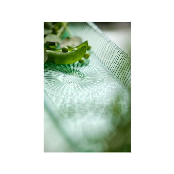 Zelen steklen servirni krožnik 14x38 cm Kusintha – Bitz-image-3