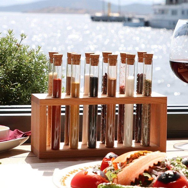 Posodice za začimbe v kompletu 12 ks s stojalom – Hermia-image-2