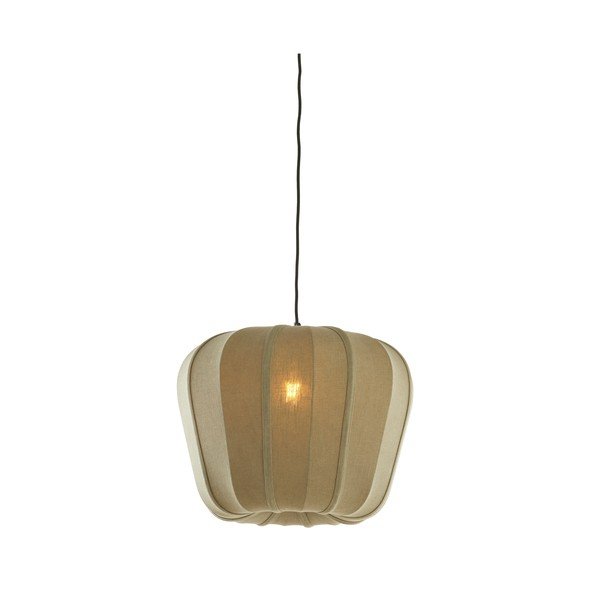 Zelena viseča svetilka s tekstilnim senčilom Zubedo – Light & Living-image-3