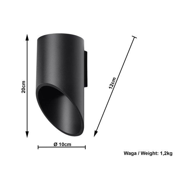 Črna stenska luč Lepe svetilke Nixon 20-image-4