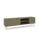 Zelena TV omarica v mat dekorju 180x53x40 cm Campus – Marckeric