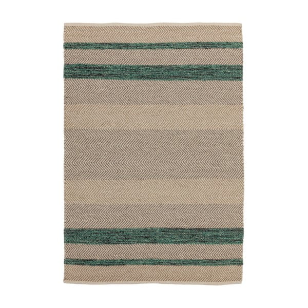 Rjavo-zelena preproga Asiatic Carpets Polja, 160 x 230 cm