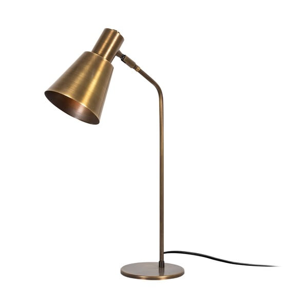 Namizna svetilka v bronasti barvi s kovinskim senčnikom (višina 50 cm) Sivani – Opviq lights