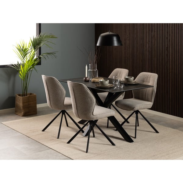 Kremno beli jedilni stoli v kompletu 2 ks Aura – Actona-image-2